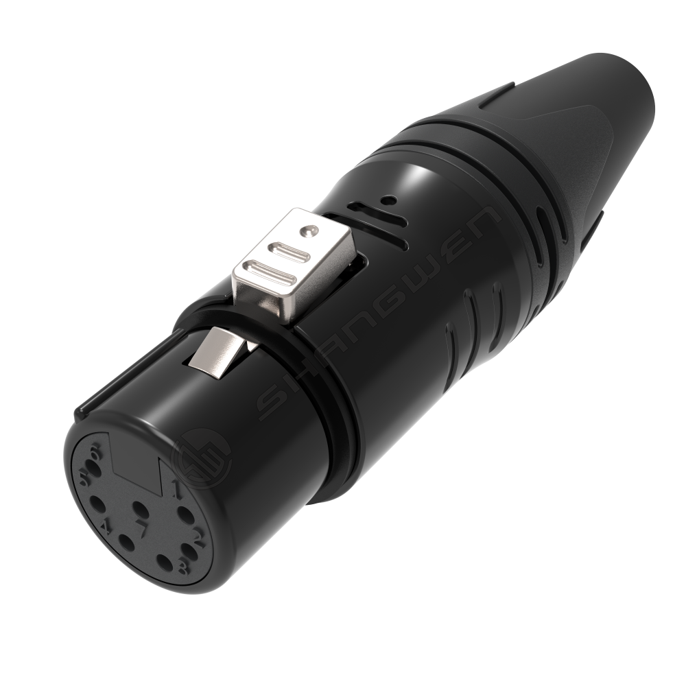 XLR seven-core female head